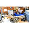 Image 2 : GROUP LOT- CONTENTS OF TOOL BENCH ON WEST WALL. INC PAINTS, COMBINATION WRENCHES, SCREWDRIVERS,