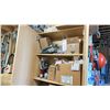 Image 3 : CONTENTS OF MAPLE GRAIN CABINET PLUS OTHER BOXES. PROPANE REGULATORS, NAT GAS CONVERSION KITS AND