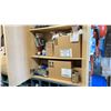 Image 4 : CONTENTS OF MAPLE GRAIN CABINET PLUS OTHER BOXES. PROPANE REGULATORS, NAT GAS CONVERSION KITS AND