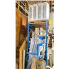 Image 2 : BLUE RACKING 12'4"X42"X8' WITH 2 UPRIGHTS, 4 BEAMS, PLYWOOD DECKING. PURCHASED NEW IN 2021