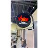 Image 1 : VALOR DISPLAY SIGN. 2 SIDED. 17" ROUND AND STORE FRONT ILLUMINATED SIGN