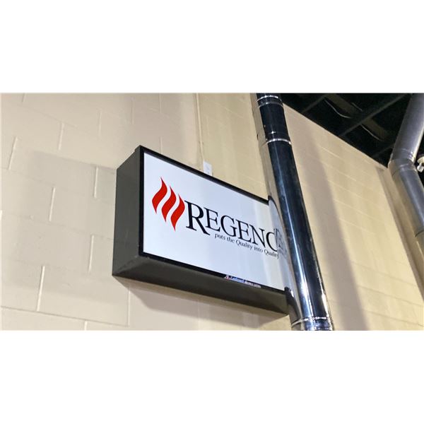 REGENCY BACK LIT SIGN APPROX 4'X2'