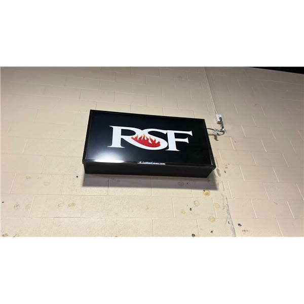 RSF BACK LIT SIGN APPROX 4'X2'