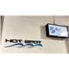 Image 1 : HOTSPRING BACK LIT SIGN APPROX 4'X2' AND HOT SPOT SIGN AND BANNERS