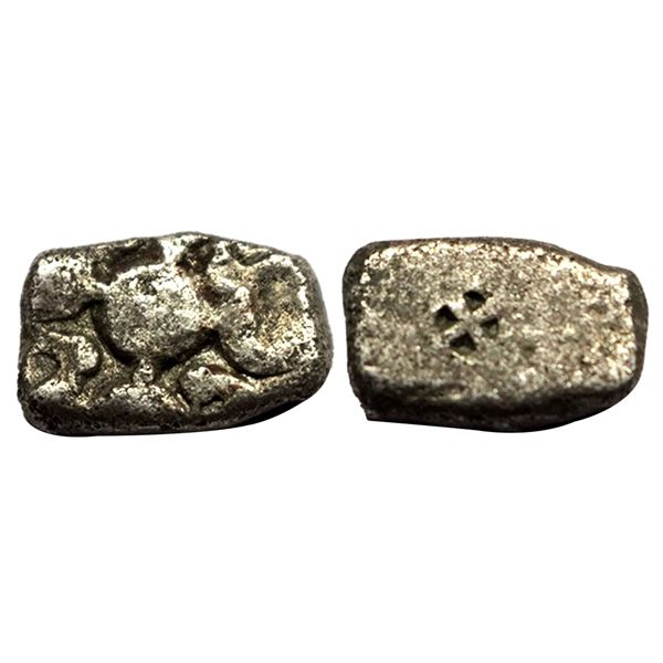 Ancient, Panchala Mahajanapada, (6th-5th Century BC), Silver Half Karshapanas, Hardaker # Non-imperi