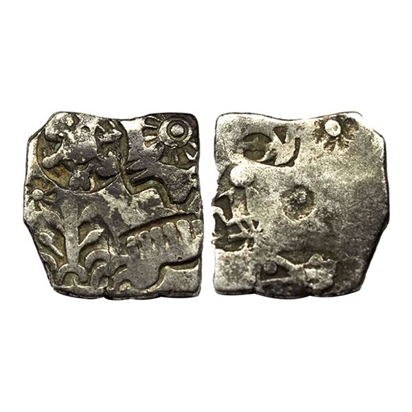 Ancient, Mauryan, Magadha Imperial (C. 321-150 BC), Silver Karshapana,3.07g