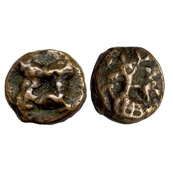 Ancient, Maurya-Sunga (2nd century BC), Copper Unit, Pieper# p.no 182,Coin no 215,3.48g