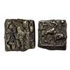 Image 1 : Ancient, Sunga Period, Central India, Cast Copper Unit, Obv: Elephant to left front of taurine, belo