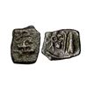 Image 1 : Ancient, Saurashtra Janapada, (75-50 BC), Uninscribed die-struck, Copper Unit, , W. Piper # 510, 4.3