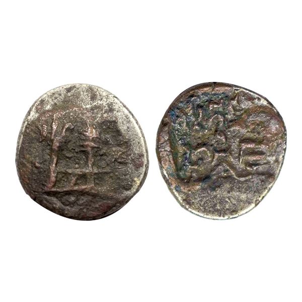 Ancient, Panchala, Dhruvamitra (2nd-1st Century BC), Copper Unit, Pieper # 1368, pg. 210, very fine,