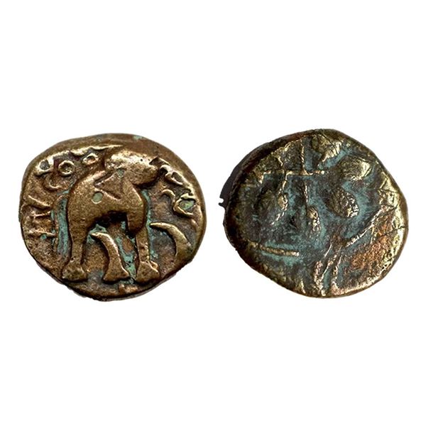 Ancient, Satavahana, Chimuka, Paithan Nevasa Area, Potin Unit, 3.93g