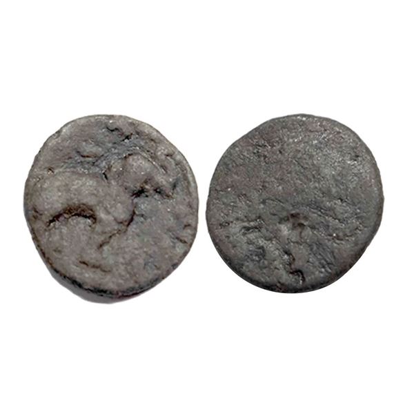 Ancient, Satavahanas, Siri Satakarni, (c. 100 BC), Potin Unit, 1.64g