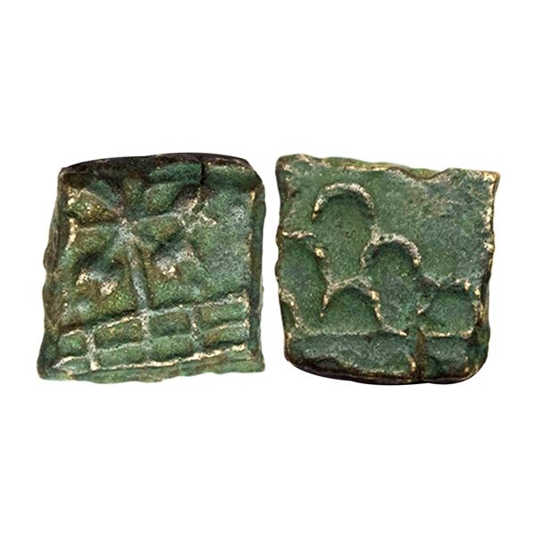 Ancient, Maharathis from Vidarbha, Maharathi Talathata (c. 150-200 AD), Copper Unit, Uninscribed typ