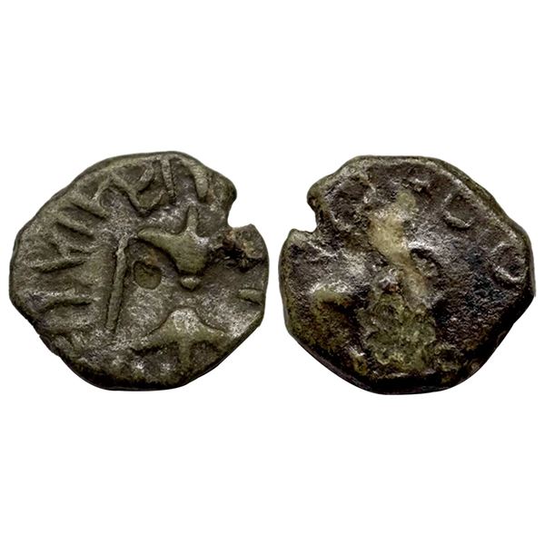 Ancient, Western Kshtrapas (Kshaharatas), Bhumaka (1st Century BC/AD), Copper Unit, Pieper # 3333, 3