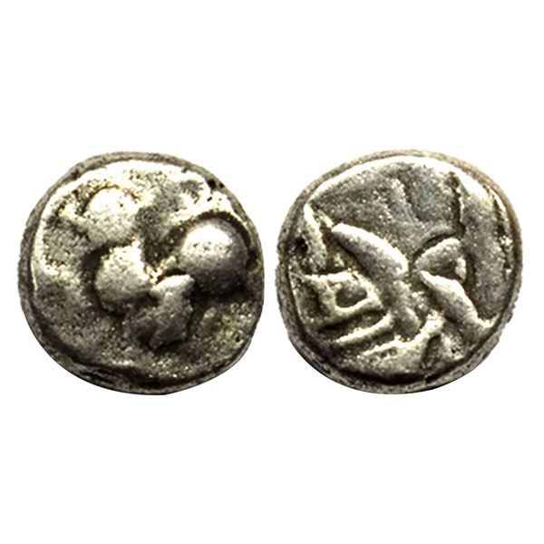 Hindu Medieval, Yadavas of Devagiri, Bhillama Deva (1185-1195 AD), Silver Damma,0.93g