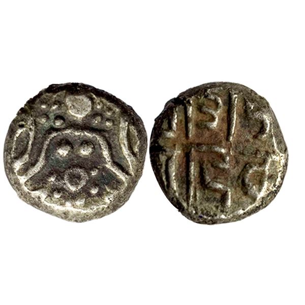 Chowhanas of Shakambri (Ajmer) Ajaya Deva alias Jaichand ( c.1110-1120 AD ), 4-1/2 Masha ( 1 Masha =