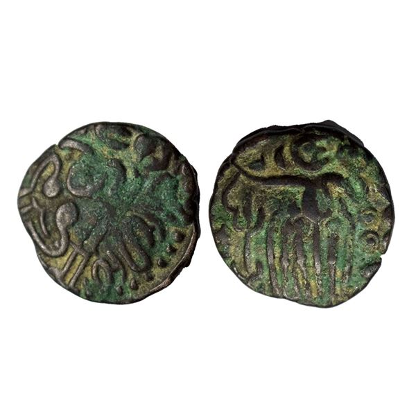 Medieval India, Chola Dynasty, Raja Raja Chola, Copper Unit, 4.14g