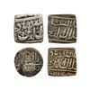 Image 1 : Akbar (1556-1605) - silver 'Kalima' type square rupee, AH 997, 10.85g.