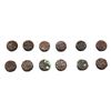 Image 1 : Akbar (1556-1605 AD), Copper Dam (12), Delhi Mint, Complete set of 12 Different months, KM 32.9. (12