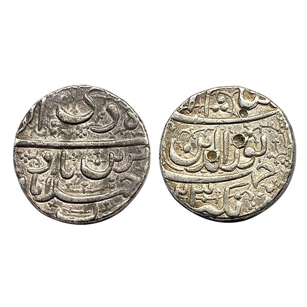 Mughal,.Jahangir (1605-1627 AD), Silver Rupee, Ahmedabad Mint, 1023 AH, RY 9, Di Month, Muziyan Coup