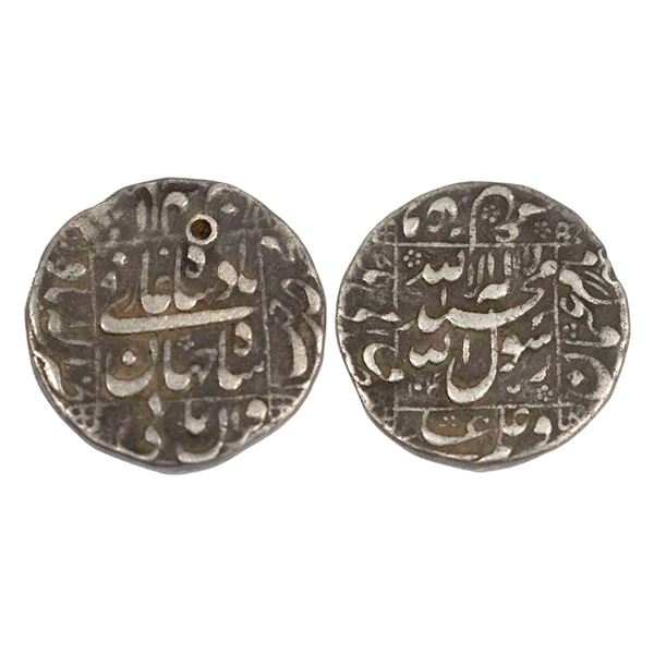 Shah Jahan, Silver Rupee, 11.30g, Akbarabad Mint, AH 104x, legend within square area,(KM 235.3).