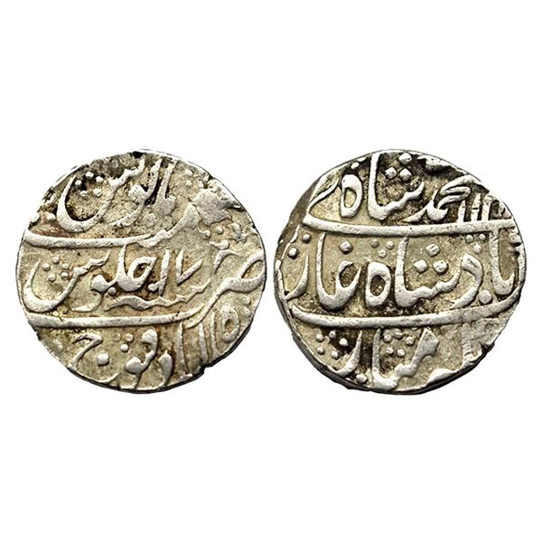 Mughal, Muhammad Shah (AH 1131-1161, 1719-1748 AD), Silver Rupee, KM # 436.52, 11.23g