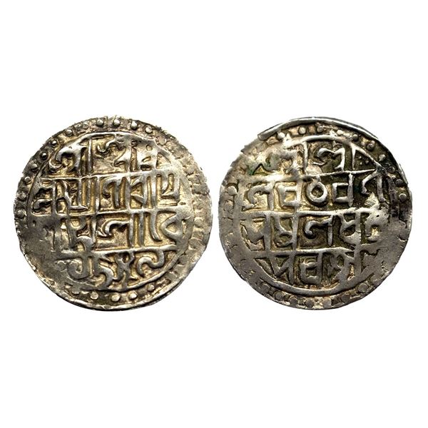 Cooch Behar, Lakshmi Narayan (1587-1627 AD), silver tanka, Sake 1509, Bose-KK.B2.1-2.40, 9.98g.