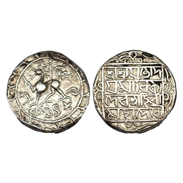 Tripura, Udaya Manikya (SE 1489-1495; 1567-1573 AD), Silver Tanka, 10.31g, Saka 1489.