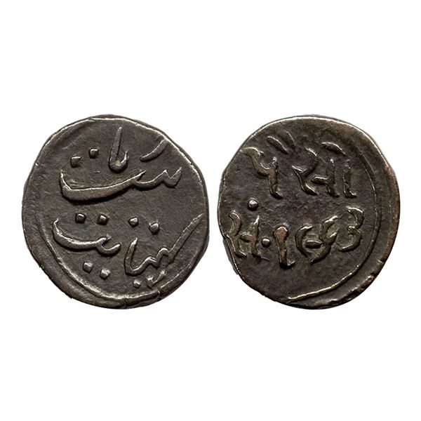 Cambay State, Jafar Ali Khan (1880-1915 AD), Copper Paisa, KM # 6,6.02g