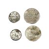 Image 1 : Bengal Presidency, Farrukhabad Mint, Silver Rupee & ¼ Rupee (2 ), in the name of Shah Alam II, RY 45