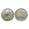 Image 1 : Victoria Empress, Silver Rupee, 1885,Obv. A/ Rev. I, Calcutta Mint "C" Incuse,