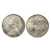 Image 1 : ,Victoria Empress, Silver Rupee, 1885, Calcutta Mint.