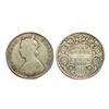 Image 1 : Victoria Empress, Silver 1/2, 1899, Calcutta Mint,
