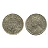 Image 1 : Victoria Empress,Silver 1/4 Rupee, 1886, Calcutta Mint,2.88g.