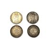 Image 1 : Victoria Empress, Silver Two Annas (2pcs), 1890, Calcutta MInt, 1882, Calcutta Mint, A/1 dot.