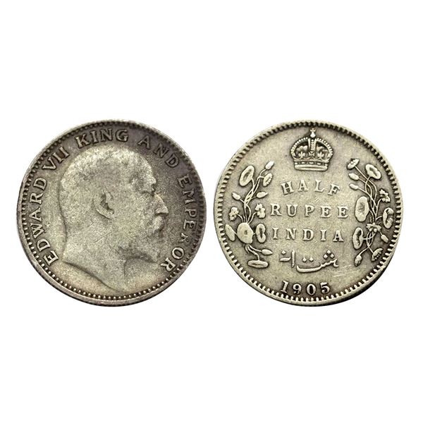 Edward VII, Silver 1/2, 1905,
