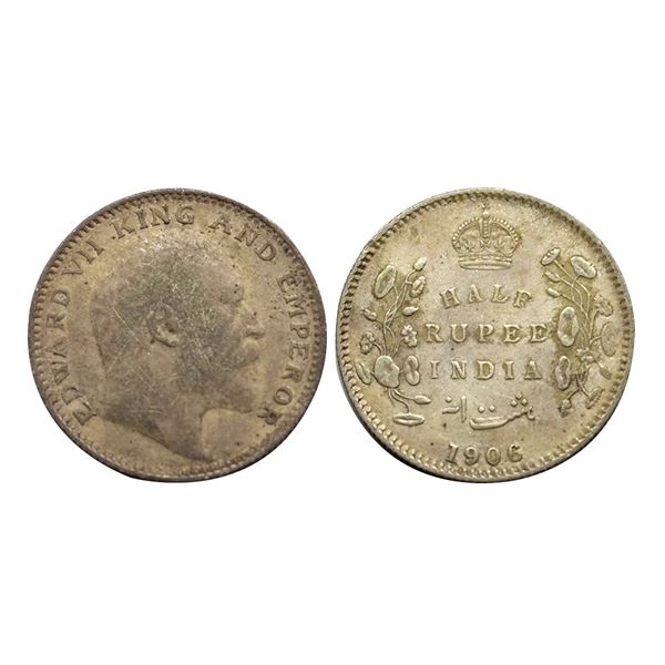 Edward VII, Silver 1/2, 1906,