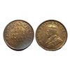 Image 1 : George V King, Bronze One Quarter Anna, 1919, Calcutta Mint,