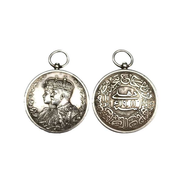British India, George V, Delhi Darbar Medal, 1911, silver, 38.89g.