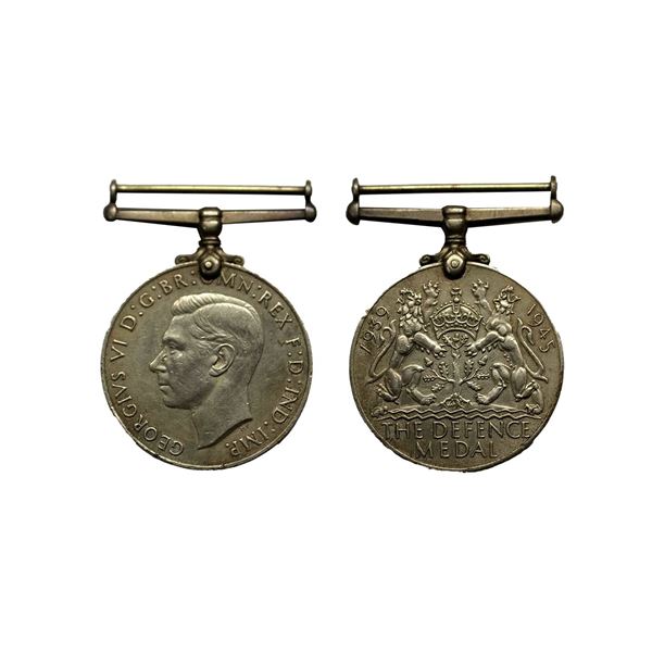 Assorted British War Medals,Cupro Nickel, Defence Medal 1939-1945; 33.23g.