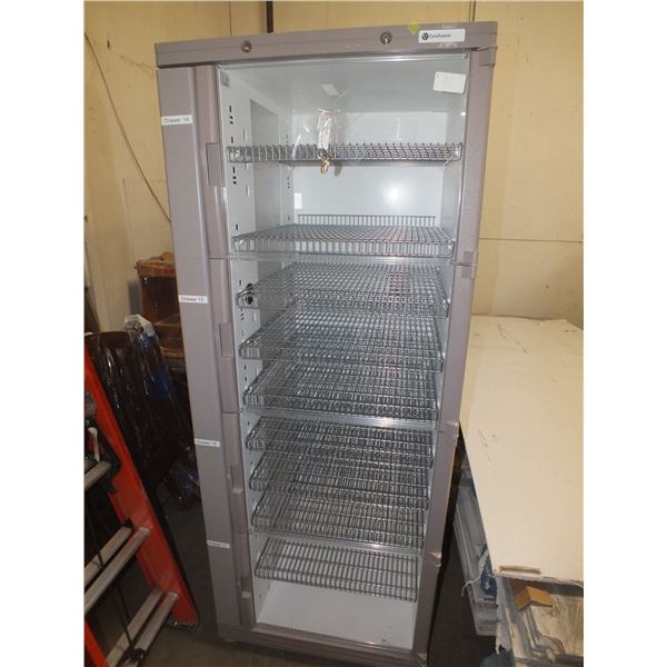 Display Cabinet On Wheels w/ Keys