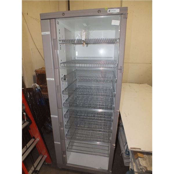 Display Cabinet On Wheels w/ Keys