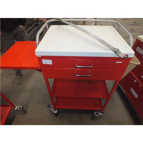 2 Drawer Metal Storage Cabinet On Wheels