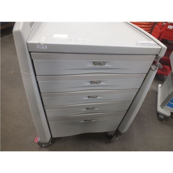 5 Drawer Storage Cabinet On Wheels
