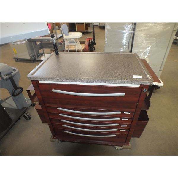 6 Drawer Storage Cabinet On wheels