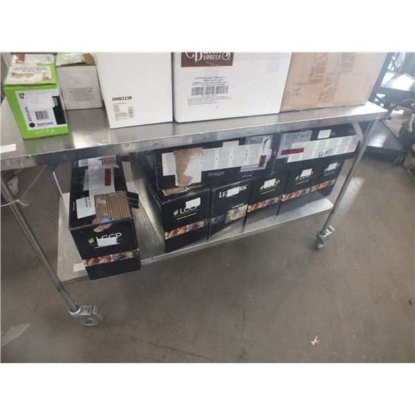 Stainless Steel Table On Wheels