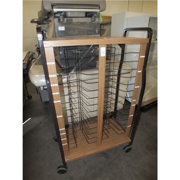 3 Metal Carts On Wheels