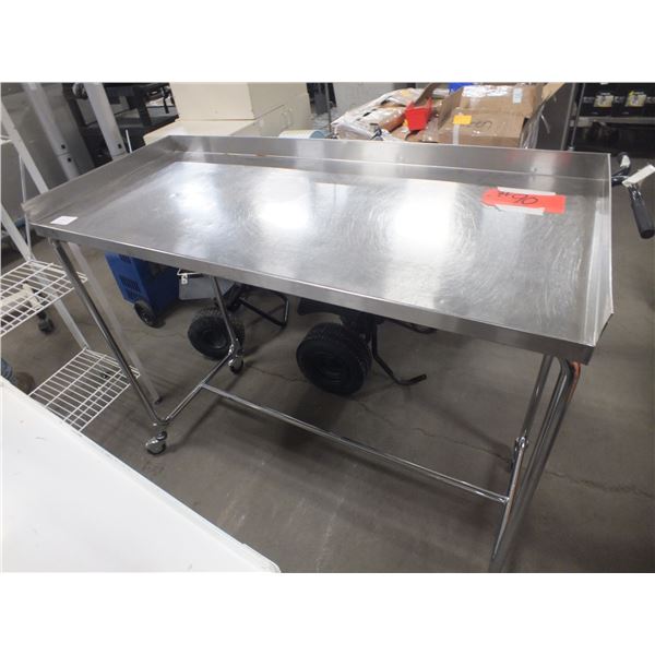 Stainless Steel Table on Wheels