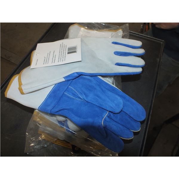 5 Pairs Of Blue Shield Welding Gloves