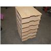 Image 1 : 2 Small Wooden file Organizers On Wheels
